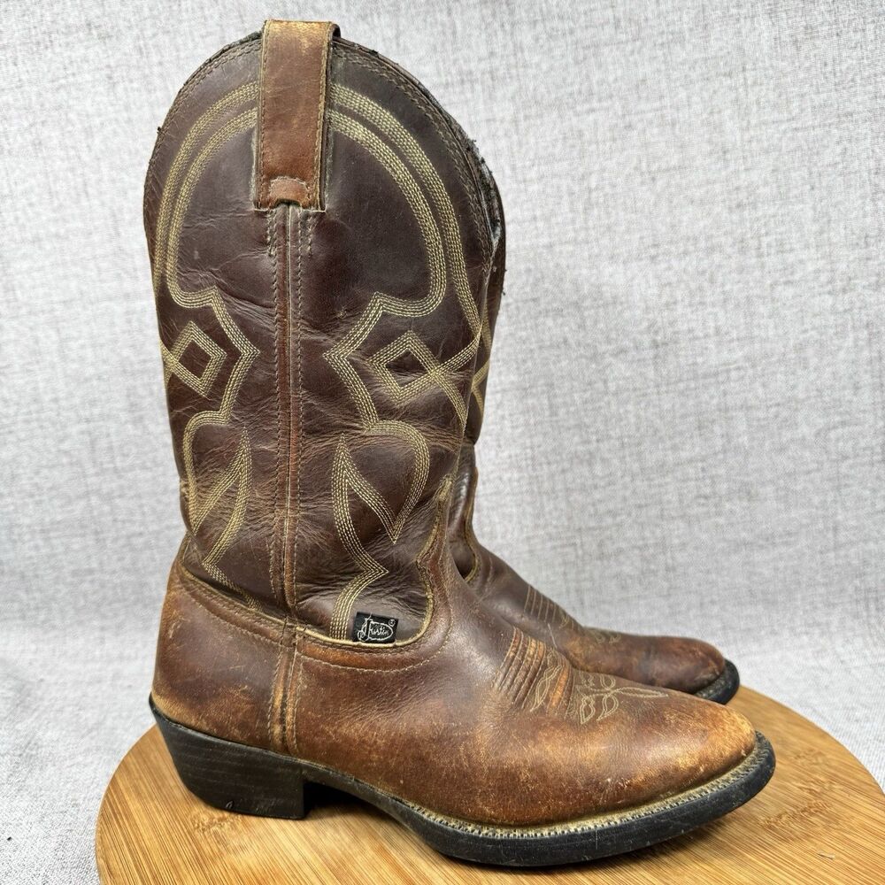Justin Boots Women's Size 5 B Western Cowboy Leather